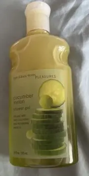 Vintage Bath & Body Works Pleasures Cucumber Melon Shower Gel 10 Fl Oz Original