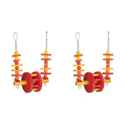 2x Nature Island Ferris Wheel Swing Bird Pet Interactive Fun Exercise Cage Toy