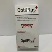OptiPlus Ultra Soft Glasses Lens Cleaning Wipes Towelettes, Value Pack (100 Ct)