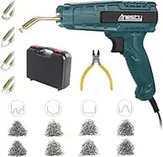Hot Stapler Plastic Welding Machine Repair Welder Kit, Car Bumper Repair Kit with 800Pcs Flat/Wave/Outside Inside Corner Hot Staples for Repairing Crack Broken Plastic
