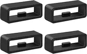 Band Keepers for Garmin Vivoactive 5 Vivoactive 3/Forerunner 645 245 165 158 55/Venu Sq 2 Music/Vivomove/Fenix 7S 6S 5S Watch Bands, Silicone Replacement Watch Band Loop/Holder/Retainer/Fastener Rings
