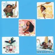 15 Moana - Large Stickers - Party Favors - Maui, Pua, Heihei