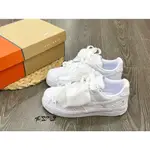 实拍特价 NIKE AIR FORCE 1 全白 蝴蝶結 情人節 絲綢 休閒鞋 DV4244-111