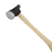 Two-Sided Chasing Hammer - 10.5 Inches Wooden Handle, 2.75” Steel Head with a...