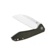 QSP Knives Pelican Liner Lock 118-E1 Knife CPM S35VN Stainless & Green Micarta
