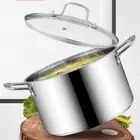 With Lid Stainless Steel Soup Pot 26/28CM Soup Sauce Pan Cooking Pots