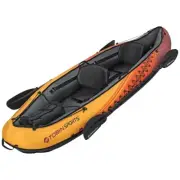 Tobin Sports Wavebreak Inflatable Kayak Boat 2-Person with 2 Oars/Paddles