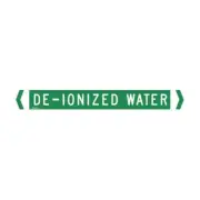 Brady Pipe Marker Demineralised Water White/Jade Green Up To 40mm O.D. - 10/Pack