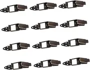 Tofficu 12pcs Retro Iron Spring Loaded Toggle Latch Hasp Lock for Toolboxes Chests Cabinets Durable and Easy to Install Replacement Accessory