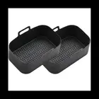 Air Fryer Liners for Ninja Air Fryer Dual, Reusable Air Fryer Silicone Liner for