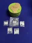Disney Pandora Tinkerbell Set Charms 7.5 Bracelet And Size 6 Ring With Case