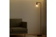 Artiss Floor Lamp Light Stand Modern Home Living Room Office Reading Glass Shade Black
