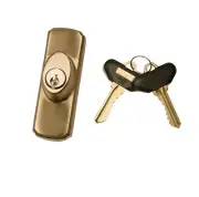 Andersen Gliding Door LH Exterior Keyed Lock 2573071 Antique Brass Newbury