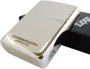 ZIPPO ARMOR CASE Oil Lighter : Platinum TITANIUM : SUPER COOL DESIGN by ZIPPO