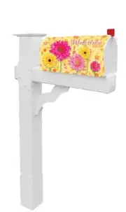 Gerbera Flower Magnetic Mailbox Cover (Cover Only)
