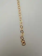 3 Feet of Gold Filled Chain | Flat Oval Cable Smooth and Flat Chain | Size: 7mm