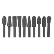 Horusdy 10Pc Rotary Bits Set Router Drill Burr Wood Rasp File Timber Drill Bits