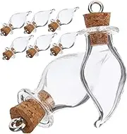 30Pcs Glass Wishing Bottles with Cork Lids DIY Drift Bottles for Crafts Decorative Storage Jars with Hook Design for Bedroom Atmosphere Unique Photo Props and More