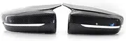 LHD 1Pair ABS Gloss Black Side Rearview Wing Mirror Cover Caps for B&MW 3 5 7 Series G20 2019 2020 2021 G30 G11 G12 Auto Accessories