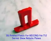 Brand New 3D Printed Depth Stop to fit RECORD No:712 Series Skew Rebate Planes