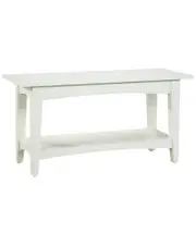 Alaterre Shaker Cottage Bench with Shelf