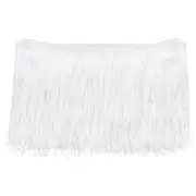 10 Yards 6 Inch Chainette Fringe Trim Tassel Sewing Trim for Clothe Bleach White