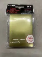 Full box of 10 sealed packs Ultra Pro Gold Small deck protector sleeves 60/pack
