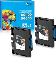 Xcinkjet Sublimation Ink Cartridge Compatible for Sawgrass Virtuoso SG400 SG 800 Printer (Cyan)