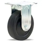 Hamilton R-341-E Rigid Caster, 4-Inch Ebonite Solid Rubber Wheel, 250 lbs Load C