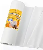 New brothread Soft & Cozy Embroidery Stitch Cover 12" x 10 Yd Fusible Light Weight Stabilizer Covering Scratchy Stitches - White