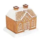 Log Cabin Incense Burner Ginger Bread House Backflow Holder Resin Christmas