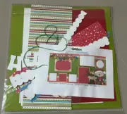 Two Page Scrapbook kit 12X12" SANTA'S HELPERS elf reindeer