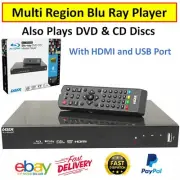 Region Free BLU RAY DVD Player HDMI Movie Blue Ray Disc Audio CD Player HD Video