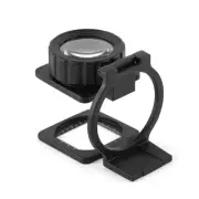 15X Magnifying Glass with Stand Foldable Loupe Lens Measure Scale for Close