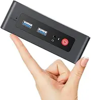 Mini PC, Intel 12th Processor N100(up to 3.4GHz) 16G RAM 500G SSD, TRIGKEY Business Mini Desktop Computer,Dual HDMI/WiFi6/BT5.2/100M LAN/, Green G4 Mini desktops
