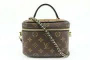 Louis Vuitton Monogram Reverse Vanity PM Crossbody Train Case Bag 39lv217s