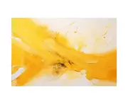Knife Art Yellow Abstract Painting Canvas Print