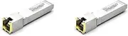 Binxind 2X SFP+ Module RJ45 Switch GBIC 10G Connector SFP Copper Cable SFP 10G Electrical Port Optical Module Ethernet Port