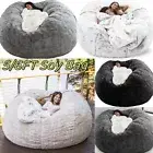 Comfortable Bean Bag Lazy Sofa Cover Bean Bag Chair Cover Without Filler