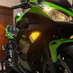 KAWASAKI重機配件適用川崎NINJA 250 300 400 650 1000 ZX6R改裝LED前轉向燈指揮燈