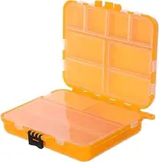 Gogogmee Portable Lure Box Fishing Tackle Case Saltwater Freshwater Bait Buckets Lightweight Fishing Gear Organizer