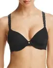 Natori ROSE DREAM 731080 Coal Black Custom Coverage Nylon Blend UW Bra - 32G