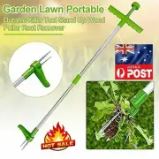 Durable Weed Puller Stand Up Weeder Garden Lawn Root Remover Killer Tool Set LR