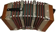 20 Buttons Concertina Accordion, High-end And Elegant Ergonomic Design, Adjustable Hand Strap And Bag, For Daily Practice Stage Performance