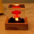 Nuclear Explosion Lamp USB Powered Mushroom Cloud Lamp with Base Creative▦