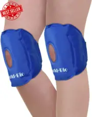 Knee Ice Packs for Injuries,Reusable Gel Cold Compression for Pain Relief,2Wraps