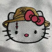 Hello Kitty Bad Bunny Iron On Embroidery Patch