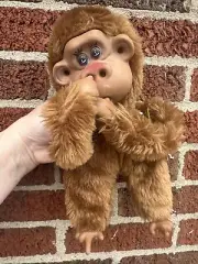 Vintage Russ Berrie Rutherford III Sucks Thumb Gorilla Stuffed Toy Monkey Plush