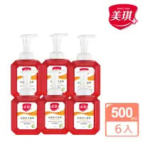 在飛比找momo購物網優惠-【美琪】抗菌洗手慕斯500mlx6(植萃防護)