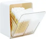 Bathroom Qtip Holder Canisters for Swabs and Balls, Vanity Countertop Storage Or